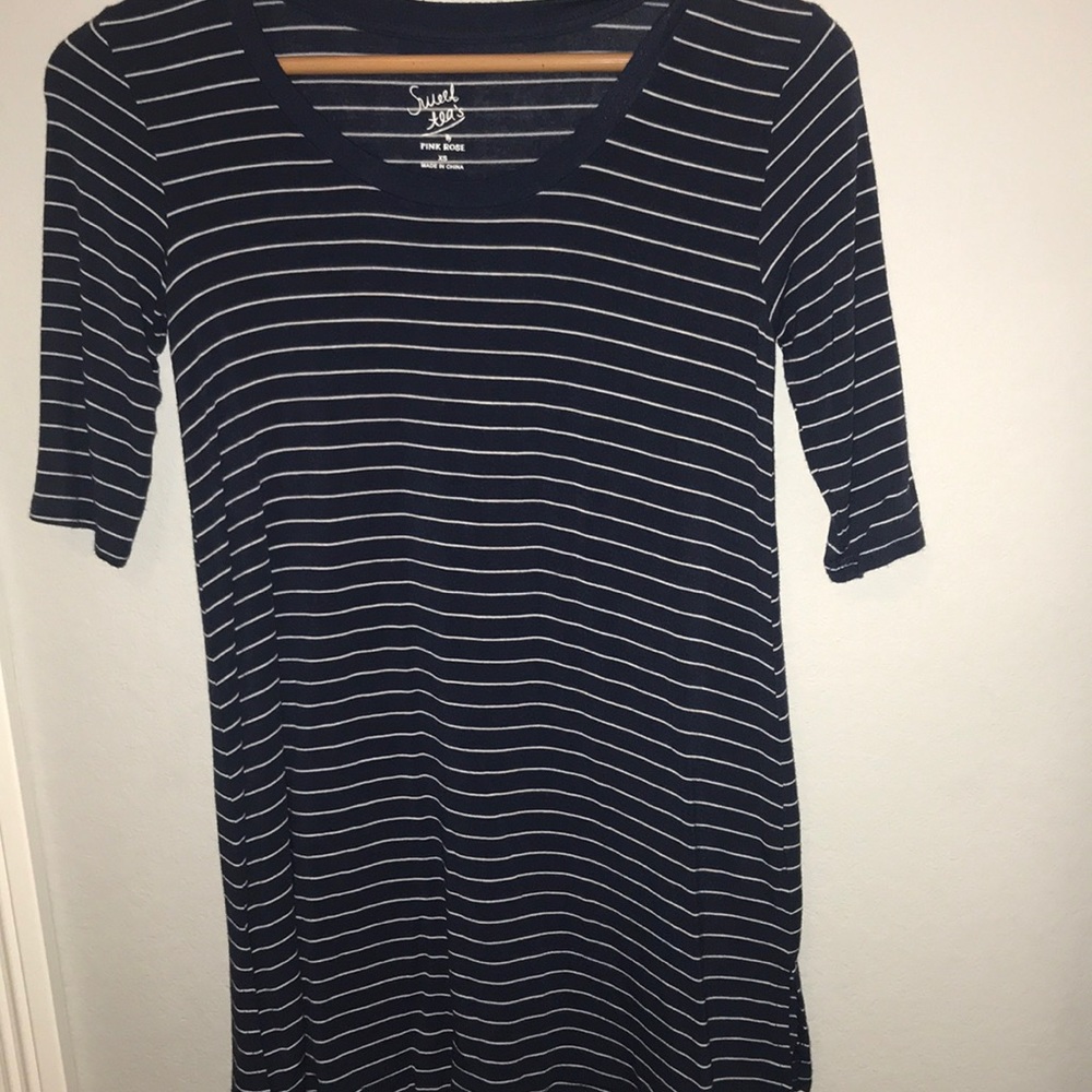 Striped long shirt
